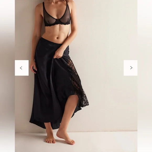 Free People — Make You Mine Half Slip – Size Small — black — NWOT - Picture 5 of 12